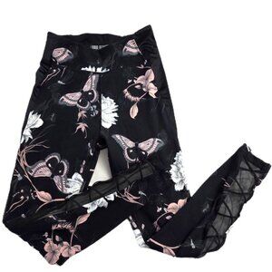 Super Cute Victoria's Secret Butterfly & Floral Tights with Mesh Size S